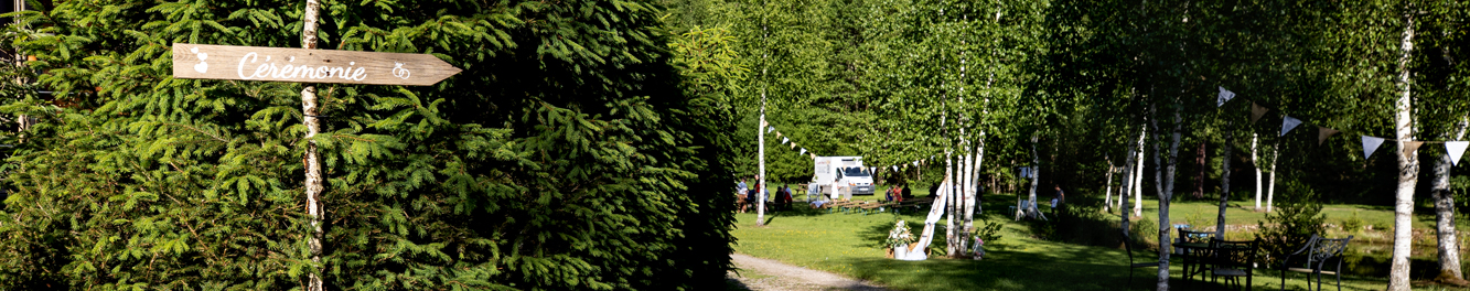 Mariage dans un camping