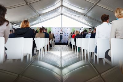 Inauguration de la centrale photovoltaïque de Marville en 2021